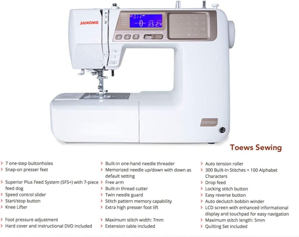 Janome 5300QDC: An In-Depth Look "40 Must See Key Features"